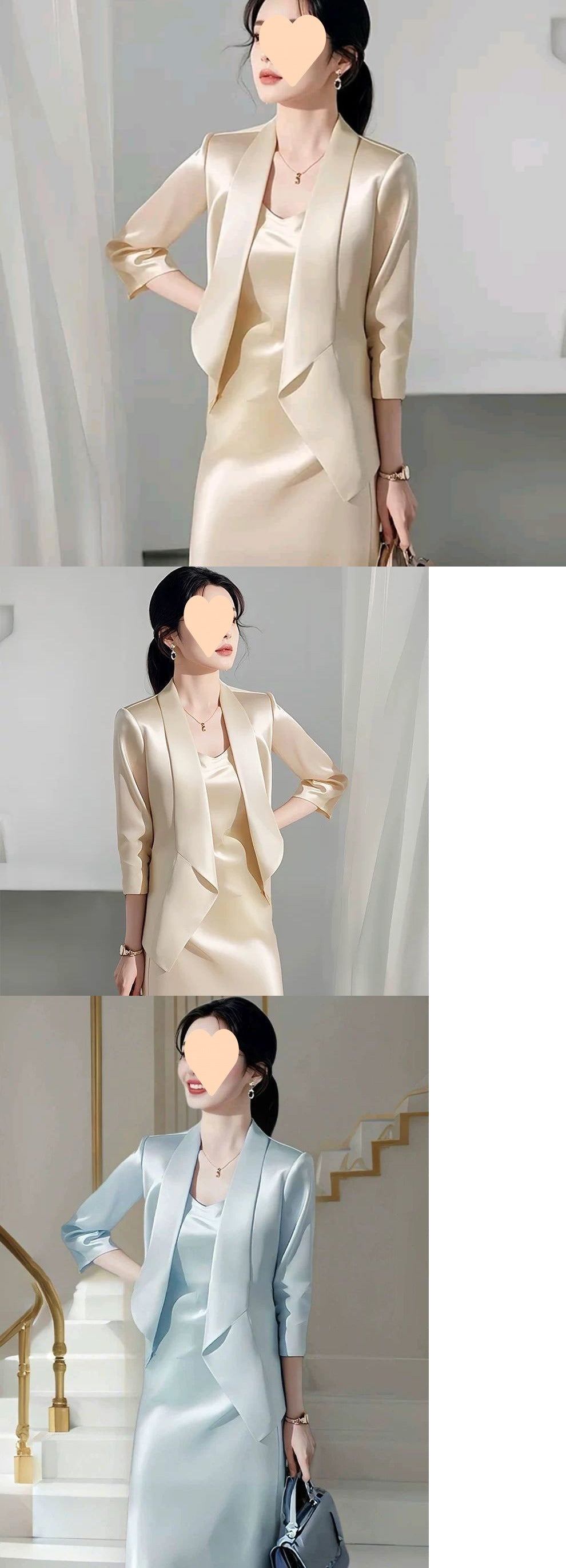 Single/Suit Early Autumn New Women's Suit Set Feminine Blazer and Camisole Dress Two-Piece Wholesale