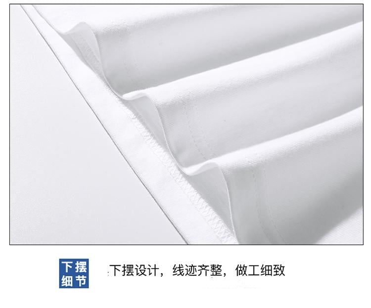Cotton Short Sleeve t Men's Summer Casual Trendy Base Shirt Round Neck Loose Half Sleeve Cotton T-Shirt5New
