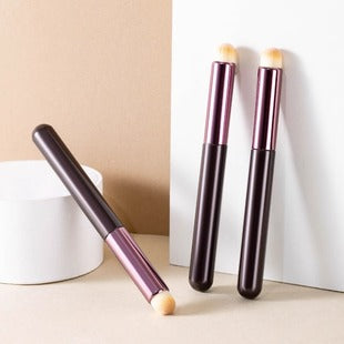 New5Mirror Box Makeup Brush Set with Window Mirror Eye Shadow Soft Bristles Affordable Portable Morandi