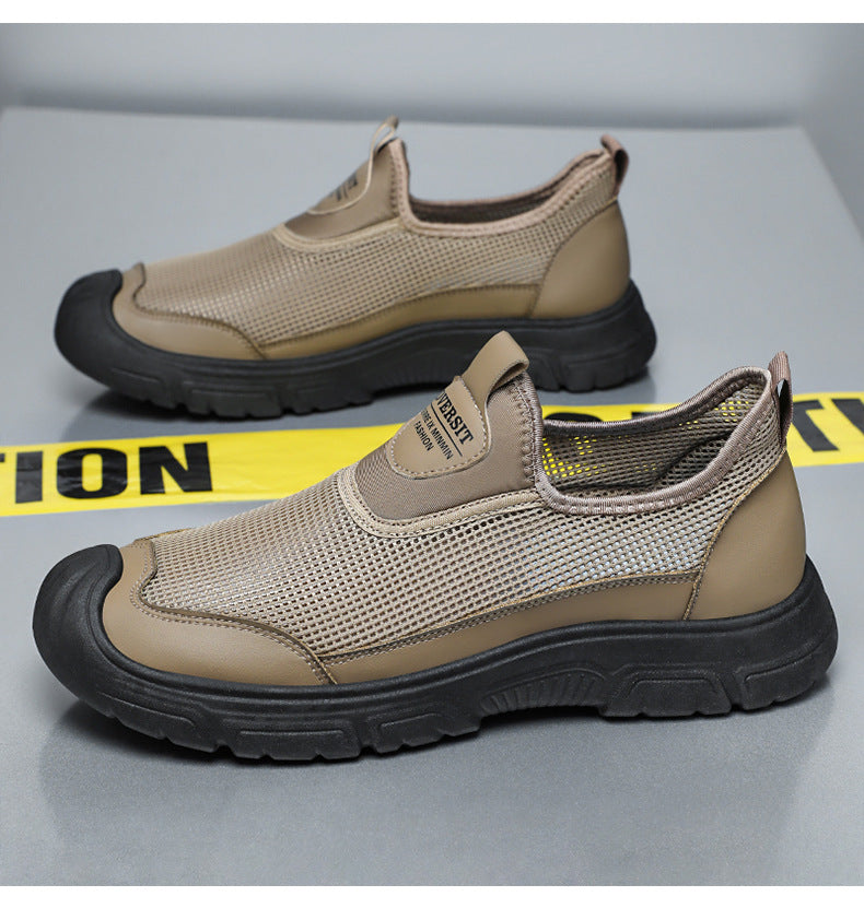Men's Breathable Casual Shoes Summer New Fashion Sports Shoes Dropshipping Versatile Single Shoes Soft Sole Comfortable Dad Shoes