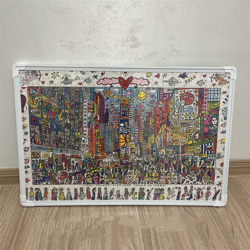 It is said that only20%People can put it together in one go And you? Times Square Puzzle1000Piece0.9kg