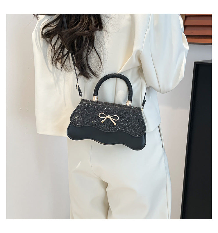 Fashion Trend Casual Simple Texture Baguette Bag2025Summer new style women's personalized shoulder crossbody bag