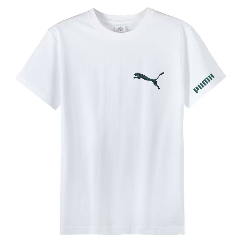 American Style Men's Short Sleeve T T-shirt2025New Men's Clothing Summer Pure Cotton Trendy Loose Men's Fashion Top
