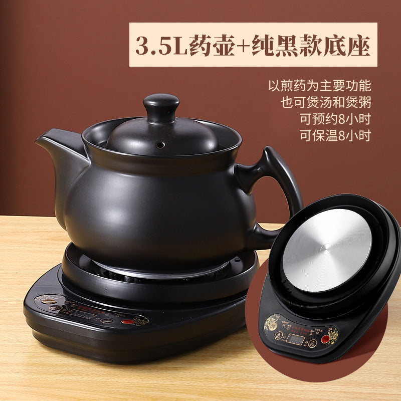 110V Large Capacity Decoction Pot Automatic Health Pot Ceramic Electric Clay Pot for Traditional Chinese Medicine Home Use