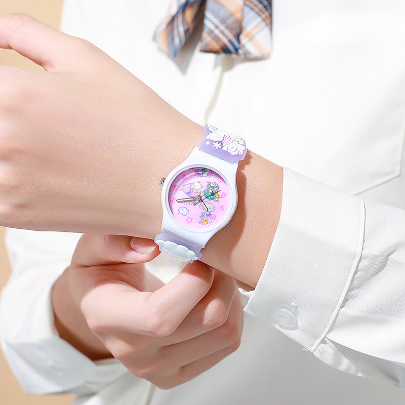 Cartoon Children's Watch Epoxy Sanrio Watch Elementary School Quartz Watch Wholesale Cross-Border E-commerce Wristwatch Decoration