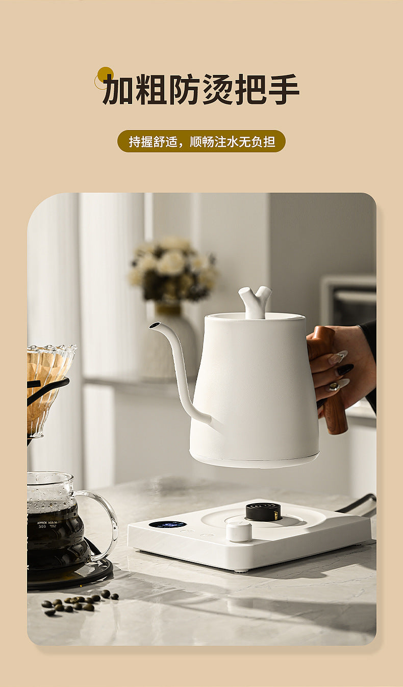 Cross-border Infinite Knob Temperature Control Pour-over Coffee Pot304Stainless Steel Electric Kettle Electric Kettle