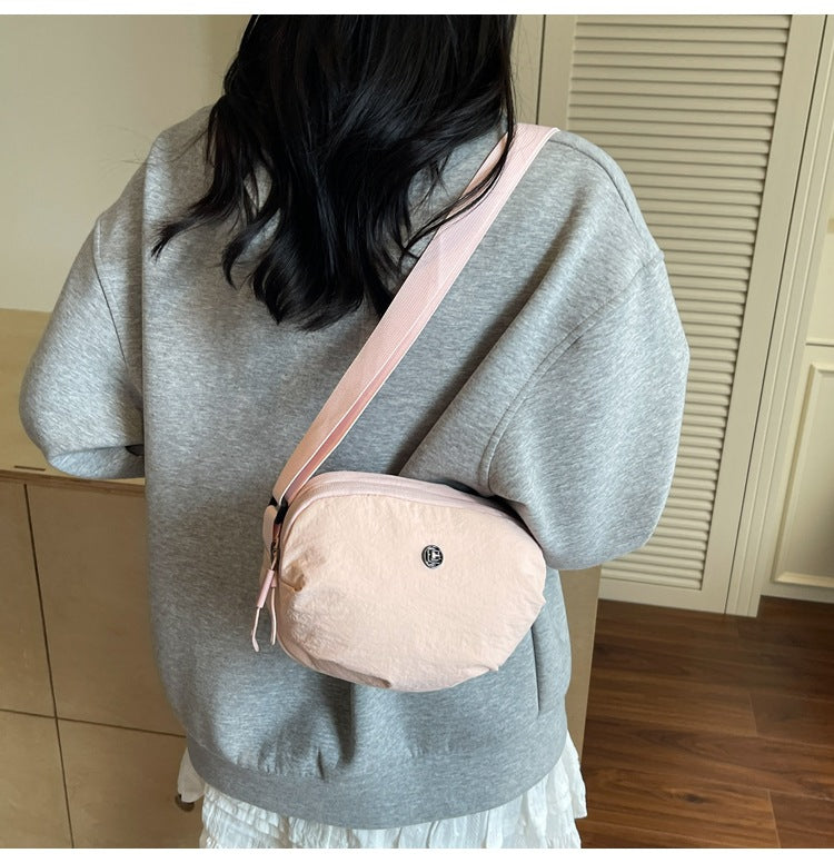 Casual Crossbody Bag Fashion Nylon Style Bag for Cycling ins New Small Bag Lightweight Single Shoulder Nylon Hip-Hop