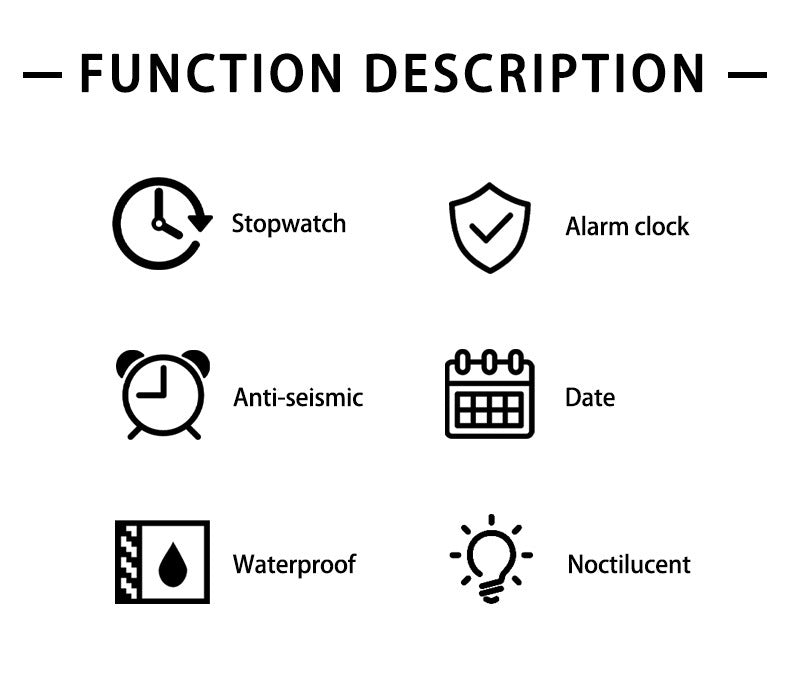 Foreign Trade LED Junior and high school students timing outdoor electronic watch men and women sports luminous alarm electronic watch wholesale