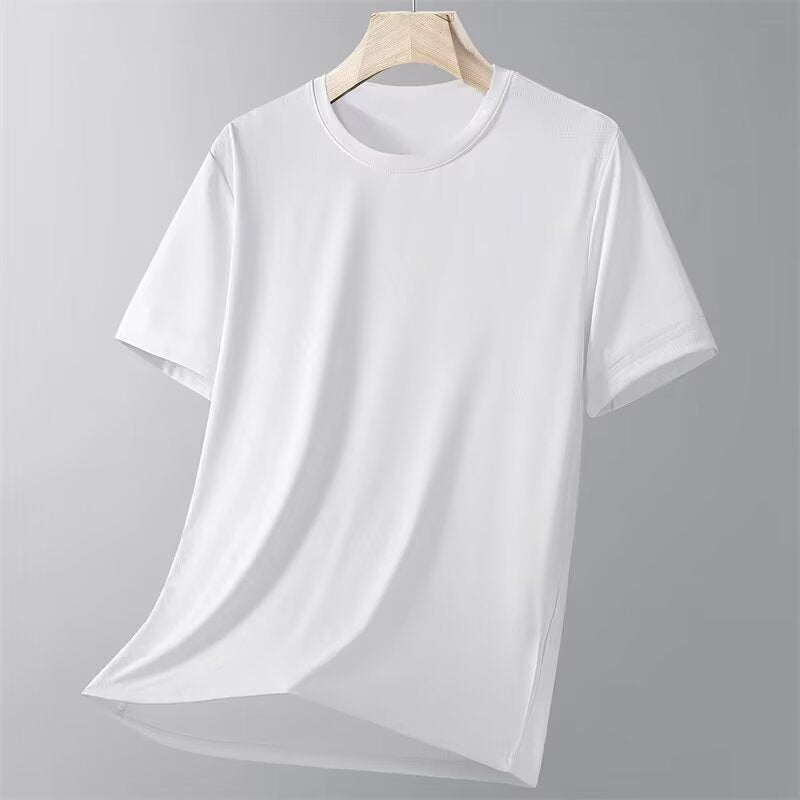2025Men's Fashion Export New Short Sleeve t Summer Thin Mesh Half Sleeve Sports Quick-Dry Top1Delivery