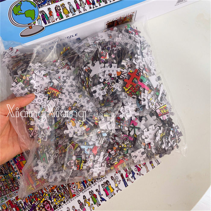 It is said that only20%People can put it together in one go And you? Times Square Puzzle1000Piece0.9kg