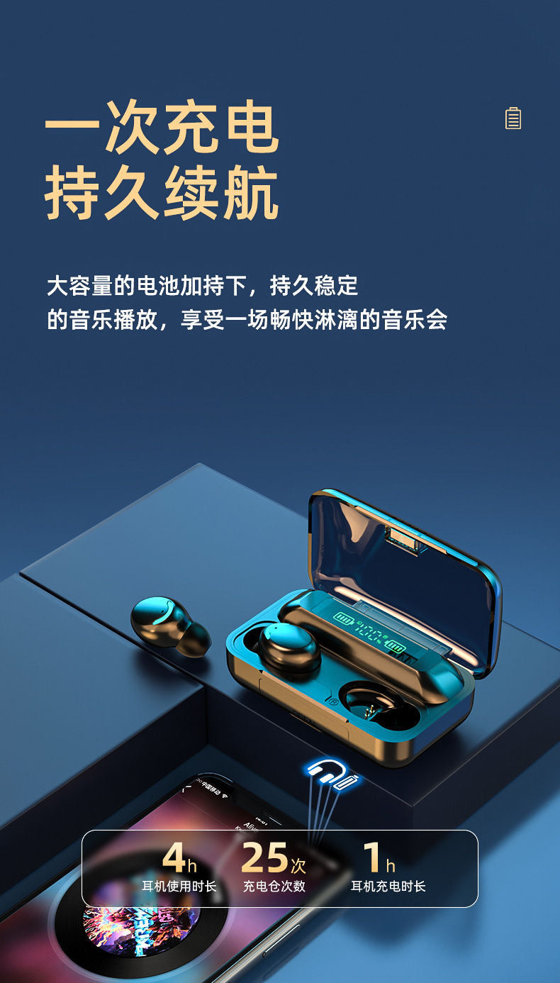 True Wireless Bluetooth Earbuds Dual Ear Noise Cancelling Low Latency In-Ear Sports Running Music Gaming E-Sports Long Battery Life