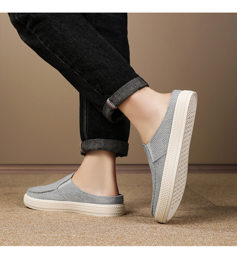 Men's Summer Breathable Casual Slip-On Shoes Comfortable Dad Shoes Outdoor Slippers Home Trendy Men's Shoes