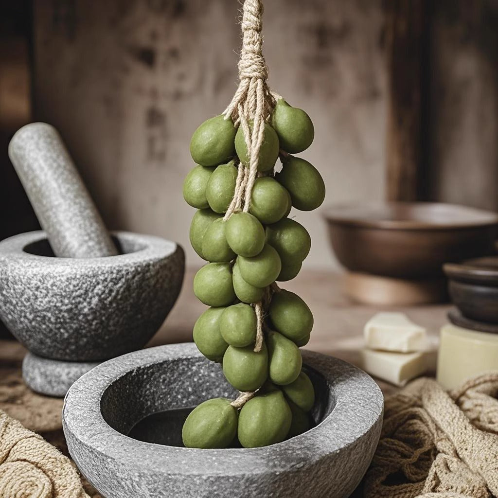 Sunshine Green Grape Artificial Grape Cluster Handmade Soap Gift Ornament Fresh Aromatherapy Pendant Long-lasting Fragrance