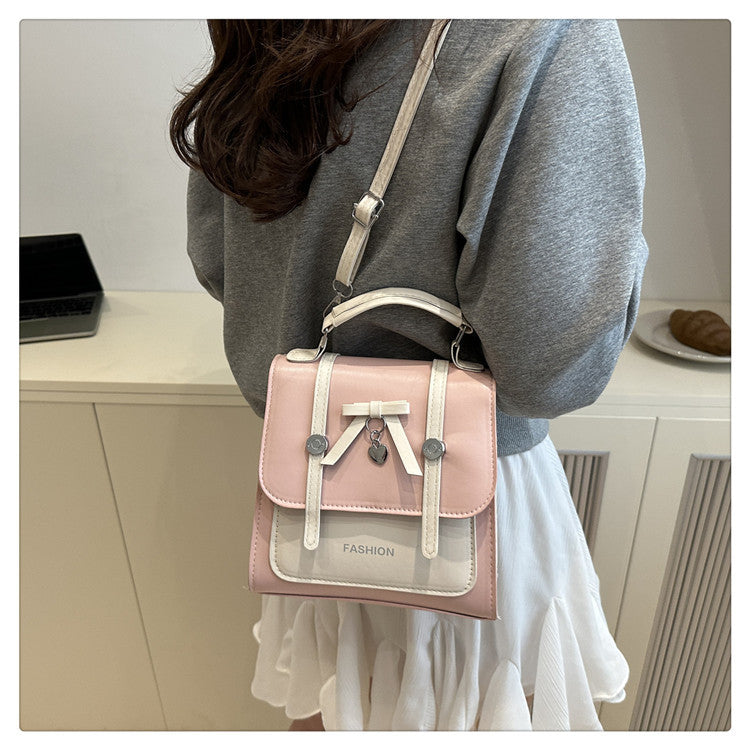 Single Shoulder Double Shoulder Women's Bag2025New Fashionable Girly Casual Multi-use Small Square Bag Spring Summer Hot-selling Women's Bag