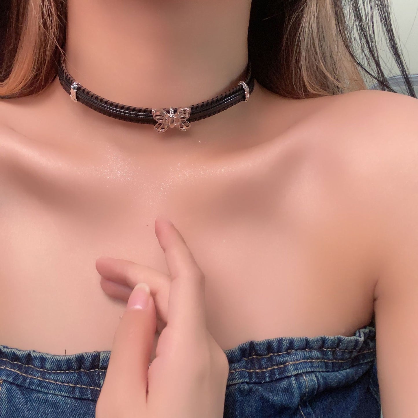 Light Luxury Niche Design Y2K Necklace Bracelet Set Elegant Versatile Sweet Cool Spicy Girl Choker High-end Collarbone Chain