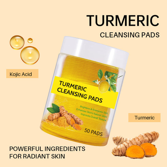 Cross-border foreign trade turmeric cleansing pads Turmeric Cleansing Pad Exfoliating Cleansing Facial Care