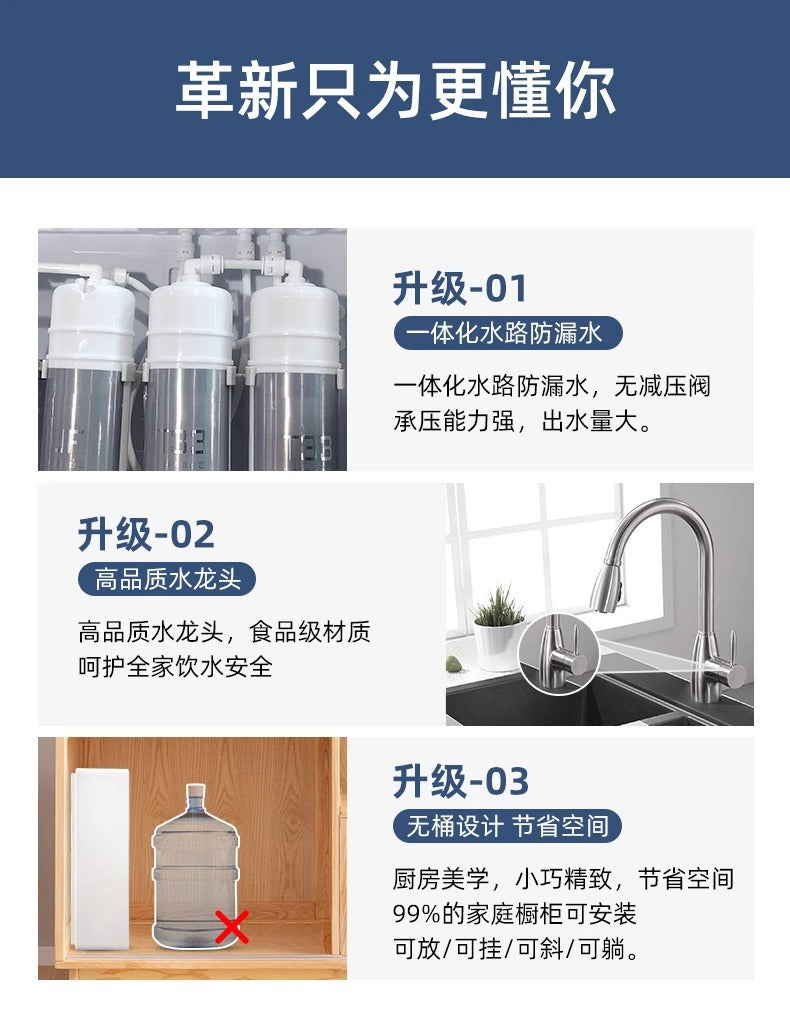 Water Purifier Household Direct Drinking Kitchen Faucet Tap Water Filter Cartridge2024New Commercial Whole House Reverse Osmosis System