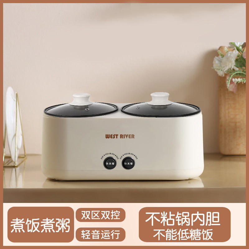 Wholesale Dual Pot Rice Cooker Fully Automatic Multi-Functional Integrated Rice Cooker Hot Pot Steaming Intelligent Reservation Insulation