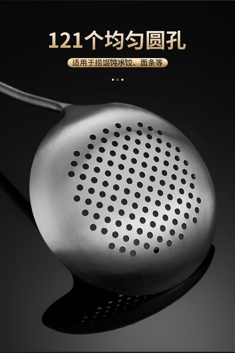 Thickened304Stainless Steel Spatula Set Cooking Spatula Kitchen Supplies Household Stirring Spoon Soup Spoon Colander Wholesale