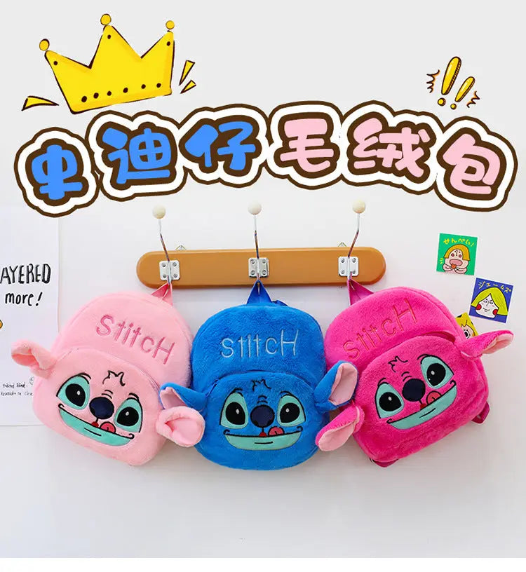New Stitch Plush Toy Double-Back Cute Children's Large Capacity Backpack for Outings http://detail.1688.com/offer/957031023505.html