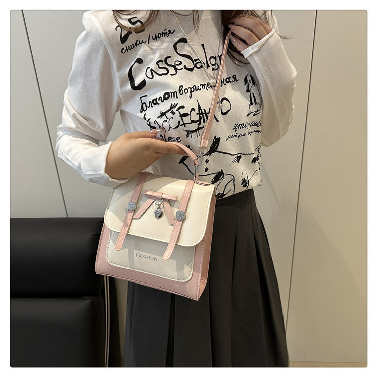 Single Shoulder Double Shoulder Women's Bag2025New Fashionable Girly Casual Multi-use Small Square Bag Spring Summer Hot-selling Women's Bag