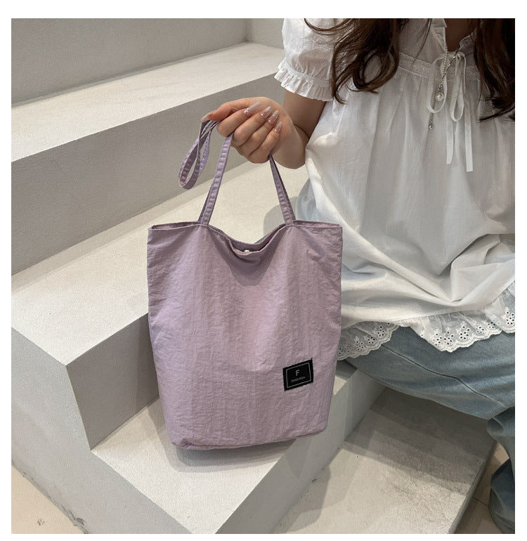 Foreign Trade New Solid Color Women's Bag Wholesale Large Capacity Women's Shoulder Bag Crossbody Bag ins Fashionable Versatile Commuter Bag