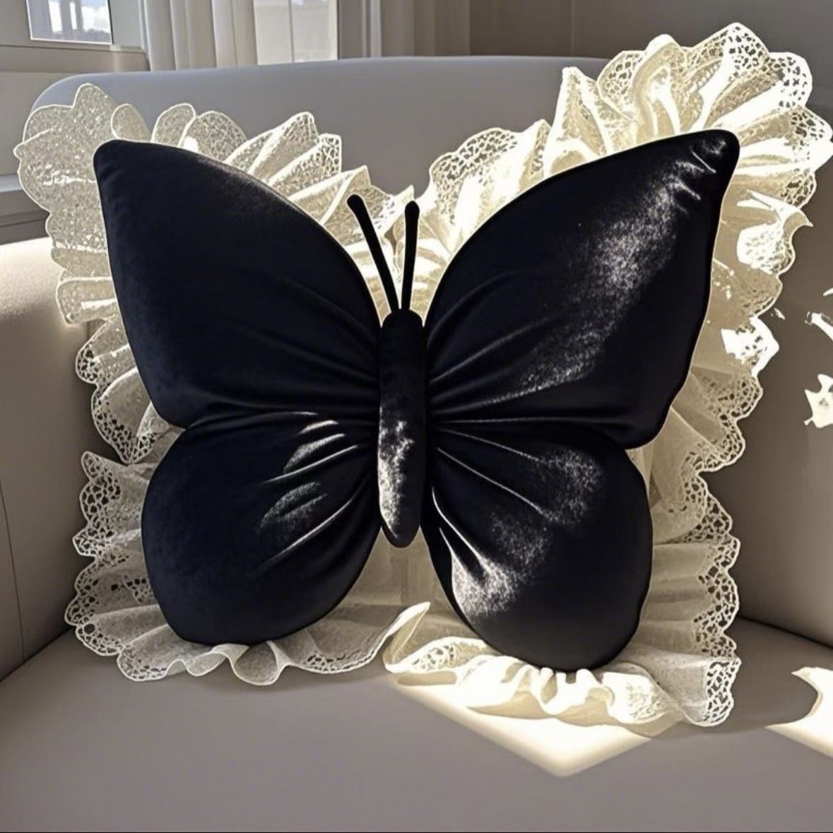 Princess Butterfly Office Cushion Living Room Bowknot Bedroom Car Sofa Cushion Home New Pillow Room