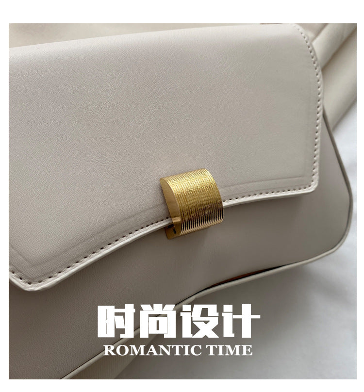 Trendy Women's Shoulder Crossbody Bag Small Square Bag2024Spring new style simple retro hand-held underarm bag
