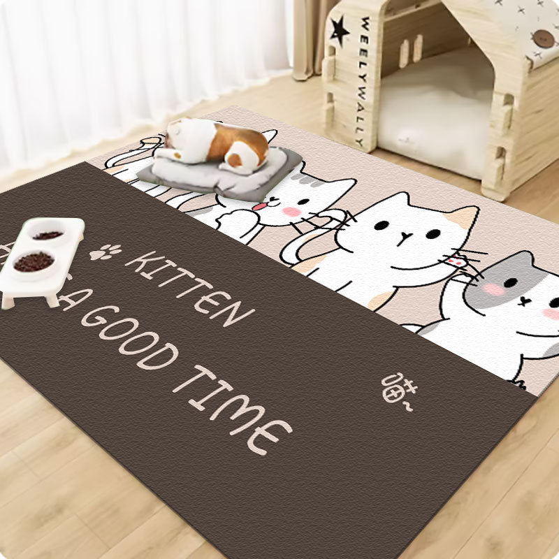 Pet wash-free floor mat waterproof and urine-proof pvc Dog Anti-Slip Mat Cooling Dog Fence Dog Cat Leather Floor Mat