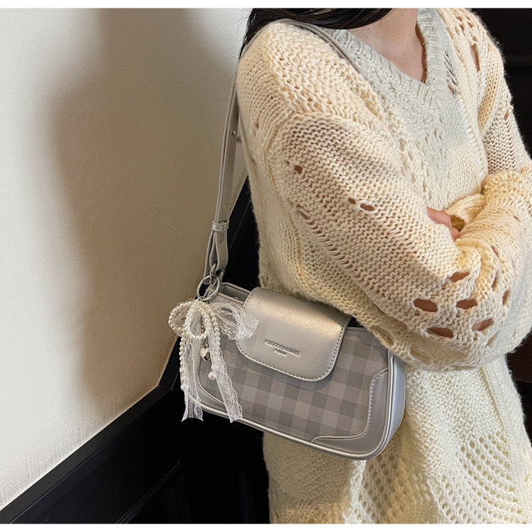 Cross-border high-end trendy underarm bag small square bag for women2025New Handbag Trendy Fashion Versatile Shoulder Bag