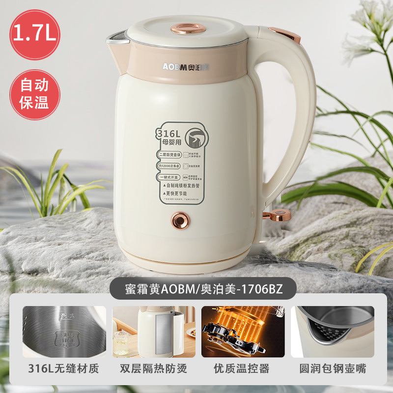 Aobomei ABOM Electric Kettle316Stainless Steel Seamless Inner Liner Insulated Kettle Electric kettle