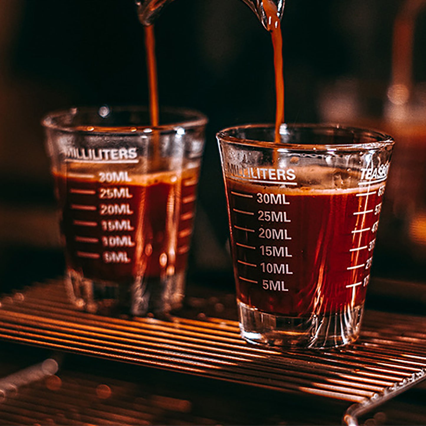 Wholesale Glass Small Round Cup Espresso Cup Double Measurement Baking Coffee Extraction Cup Thickened Liquor Cup Ounce Cup