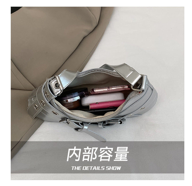 Women's Bag2025New Bag Niche Texture Baguette Bag Retro Underarm Bag Versatile ins Trendy Single Shoulder Crossbody Bag