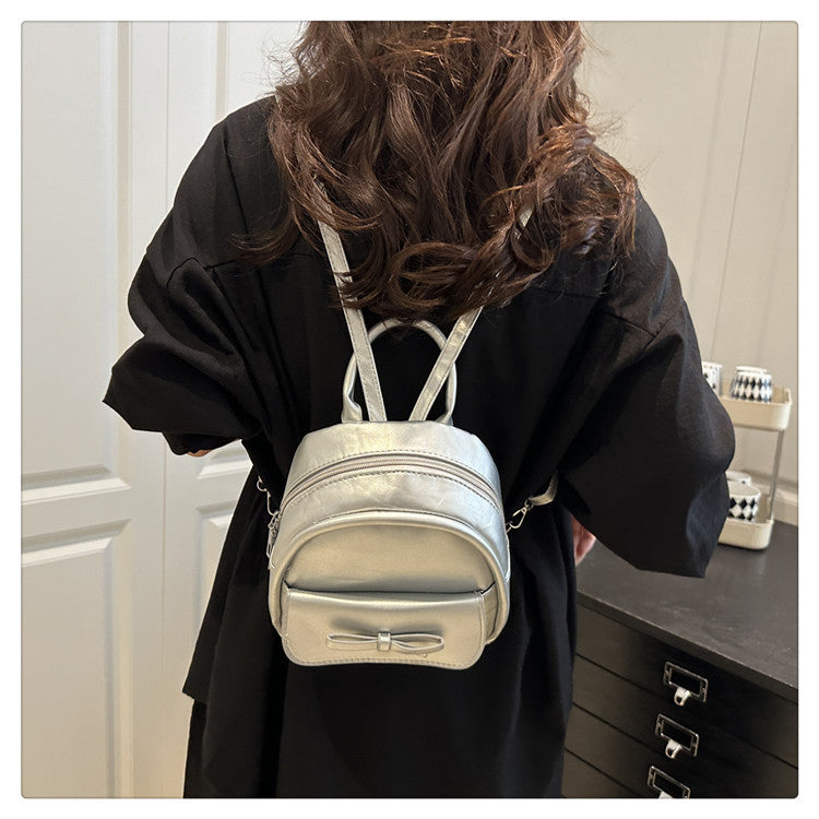 Simple Double Shoulder Small Bag for Women Spring Summer2025New Single Shoulder Crossbody Bag Korean Style Women's Fashion Handheld Small Square Bag