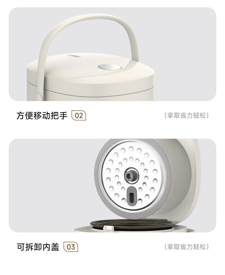 Germany Zemkon1.2L Small Rice Cooker1-2Home Dormitory Smart Small Mini Single Person Rice Cooker
