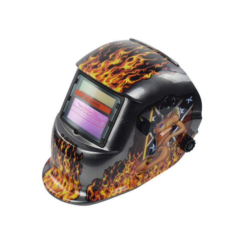 107Solar Automatic Dimming Welding Protective Mask Head-mounted Argon Arc Welding LCD Welder Mask