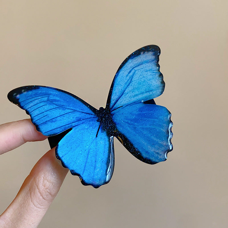 Super Fairy Vacation Style Fabric Flower Hair Clip Side Bangs Broken Hair Duckbill Clip Gentle Atmosphere Versatile Hair Accessory for Women