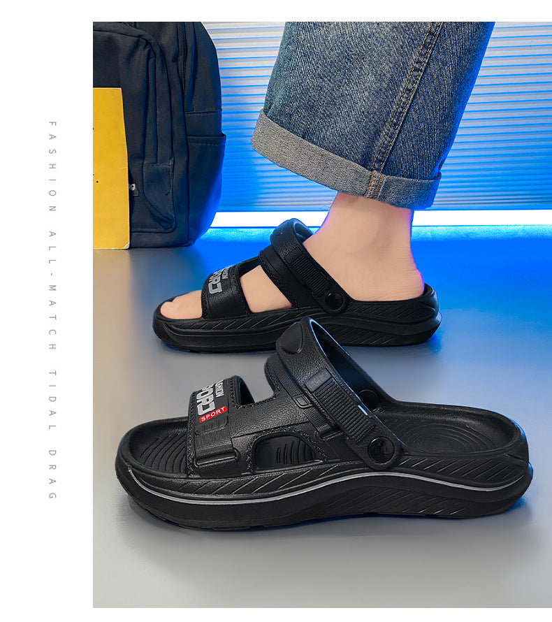 Men's Summer Sandals2025New Outdoor Wear Comfortable Men's Anti-Slip Driving and Beach Sandals