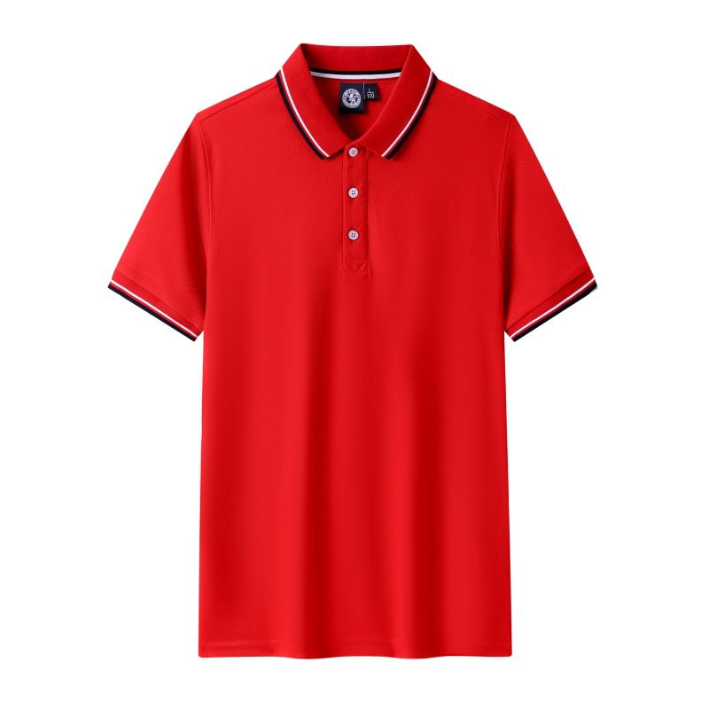 Short Sleeve polo Men's Summer Workwear Turn-down Collar Printed Work Shirt logo Patterned Advertising Shirt for Men polo Shirt