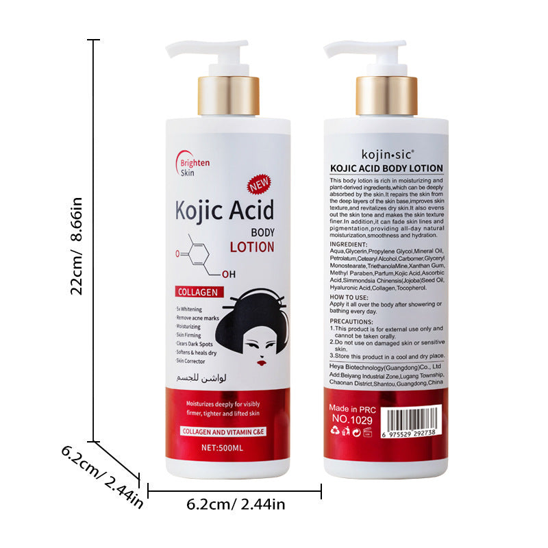 Foreign Trade Kojic Acid Series Full English Body Lotion Long-lasting Fragrance Facial Deep Hydration Moisturizing Cream Cross-border Skincare Products