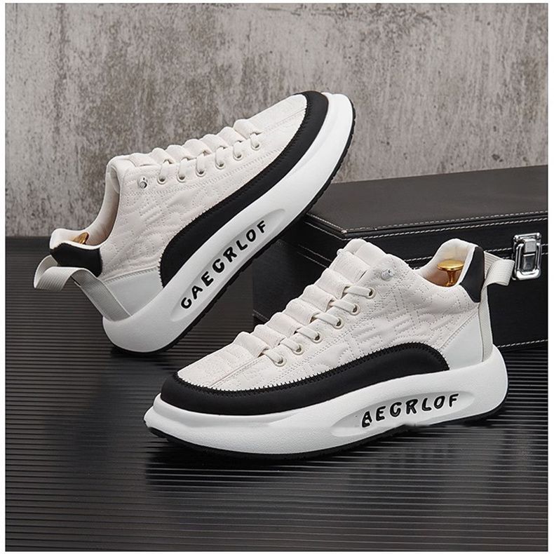 Leather men’s casual durable slip-on shoes