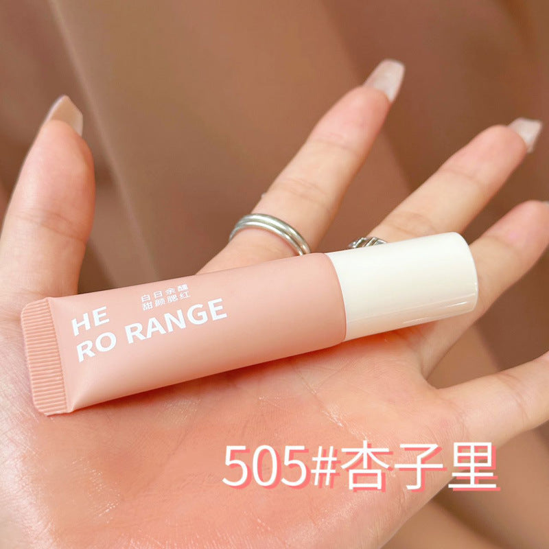 HERORANGE Single Color Liquid Blush Airy Lightweight Transparent Long-lasting Low Saturation High Brightness HR559