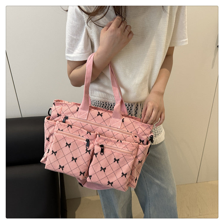 2025Summer New Simple Fashion Underarm Tote Bag This Year's Trendy Retro Commuter Shoulder Bag for Women