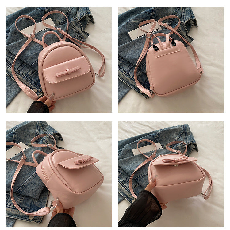 Simple Double Shoulder Small Bag for Women Spring Summer2025New Single Shoulder Crossbody Bag Korean Style Women's Fashion Handheld Small Square Bag