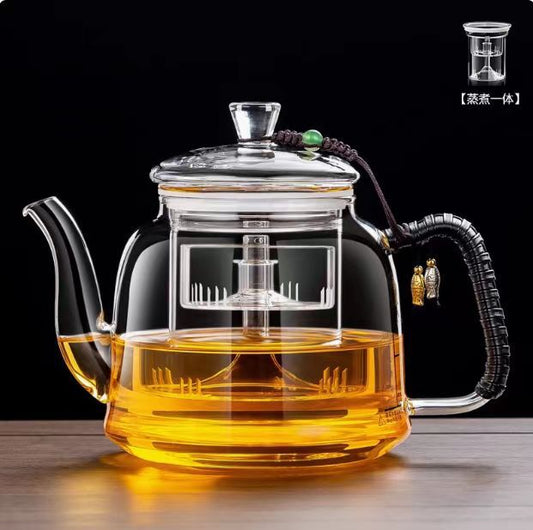 High Borosilicate Glass Teapot Thickened Heat-Resistant Electric Ceramic Stove Large Capacity Tea Set Tea Brewing Pot Single Pot Manufacturer