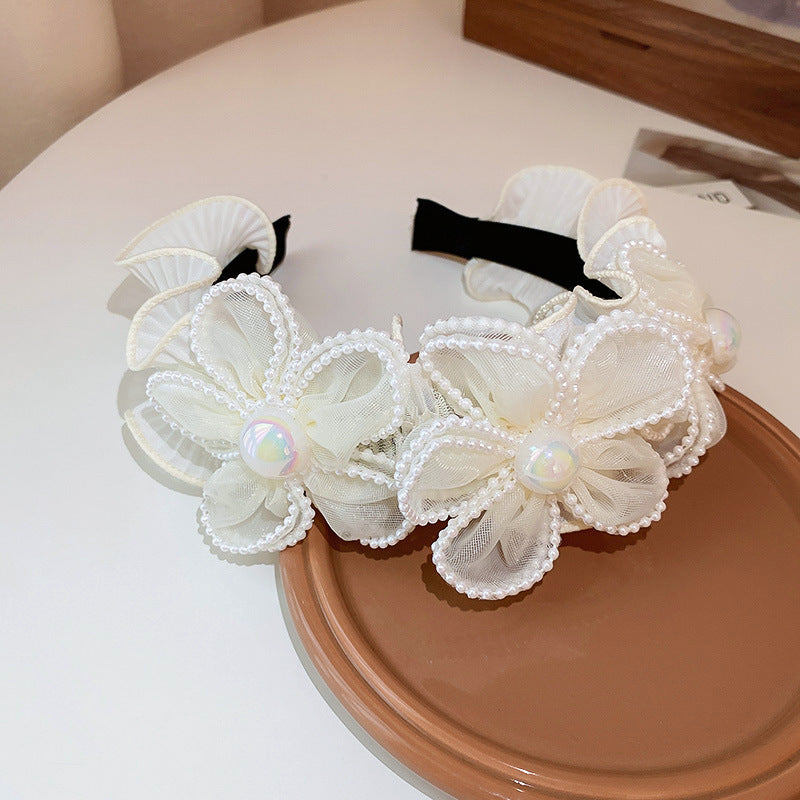 Super Fairy Sweet Cream Headband Internet Celebrity High Crown Face Washing Headband Fashionable Versatile Light Luxury Elegant Hair Accessories Wholesale