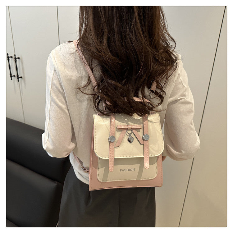 Single Shoulder Double Shoulder Women's Bag2025New Fashionable Girly Casual Multi-use Small Square Bag Spring Summer Hot-selling Women's Bag
