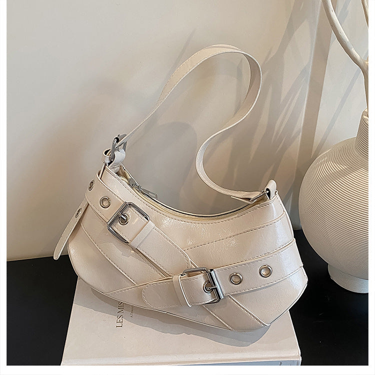 Women's Bag2025New Bag Niche Texture Baguette Bag Retro Underarm Bag Versatile ins Trendy Single Shoulder Crossbody Bag