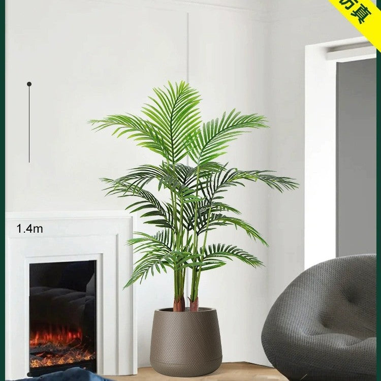 Artificial Green Plant High-End Light Luxury Anthurium Floor Potted Fake Flower Tree Indoor Living Room Bionic Plant Decorative Ornament