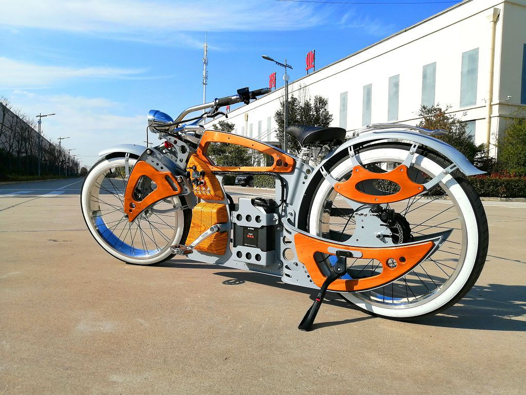 DIY Handcrafted Modified Electric Retro Bicycle Fashionable Casual Electric Bike Commuter Mountain Bike Commuter Model